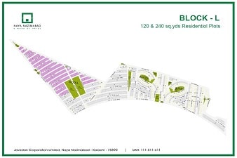 Block L of Naya Nazimabad High Resolution Map