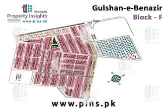 Block F - Gulshan-e-Benazir Township High Resolution Map