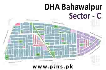 Sector C of DHA Bhawalpur High Resolution Map