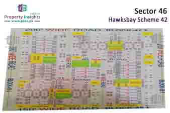 Sector 46A of Hawks Bay Housing Scheme High Resolution Map