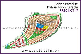 Precinct-47 of Bahria Paradise High Resolution Map