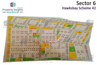 Sector 6 - Hawks Bay Housing Scheme High Resolution Map