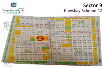 Sector 9 - Hawks Bay Housing Scheme High Resolution Map