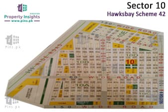 Sector 10 - Hawks Bay Housing Scheme High Resolution Map