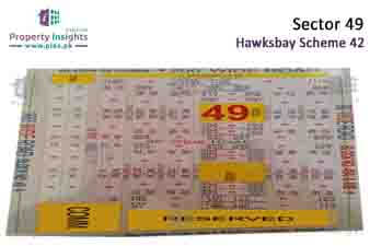 Sector 49 of Hawks Bay Housing Scheme High Resolution Map