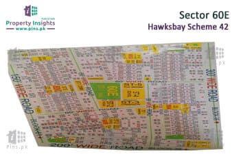 Sector 60E of Hawks Bay Housing Scheme High Resolution Map
