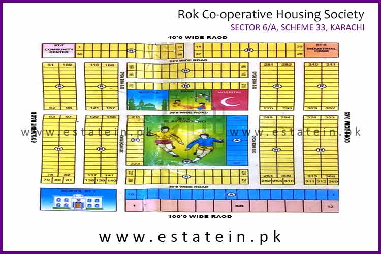 Site Plan of Rok Cooperative Housing Society  Sector 6A of Rok Cooperative Housing Society 