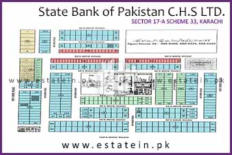 SBP CHS 17/A of State Bank of Pakistan CHS High Resolution Map