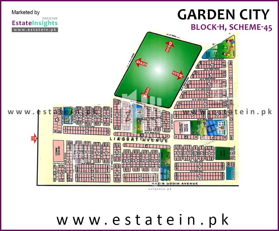 About Block H of Garden City Find Property for sale, latest prices & maps