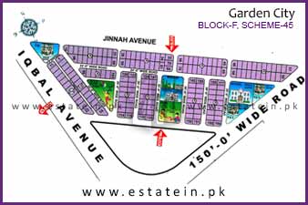Block F of Garden City High Resolution Map