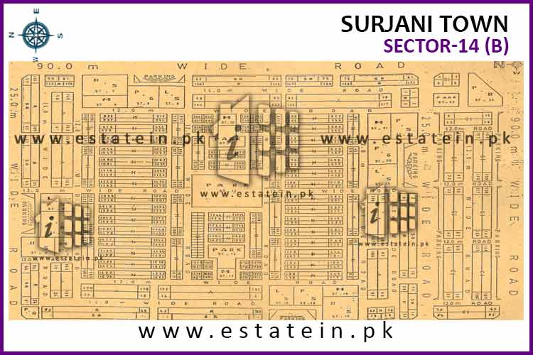 Site Plan of Sector-14 (B)