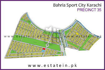 Precinct-35 of Bahria Sports City High Resolution Map