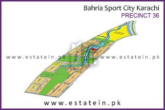 Precinct-36 of Bahria Sports City High Resolution Map