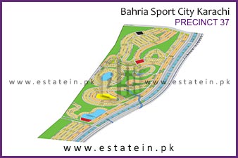 Precinct-37 of Bahria Sports City High Resolution Map