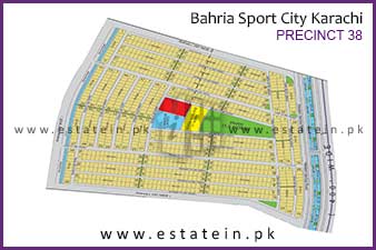 Precinct-38 of Bahria Sports City High Resolution Map