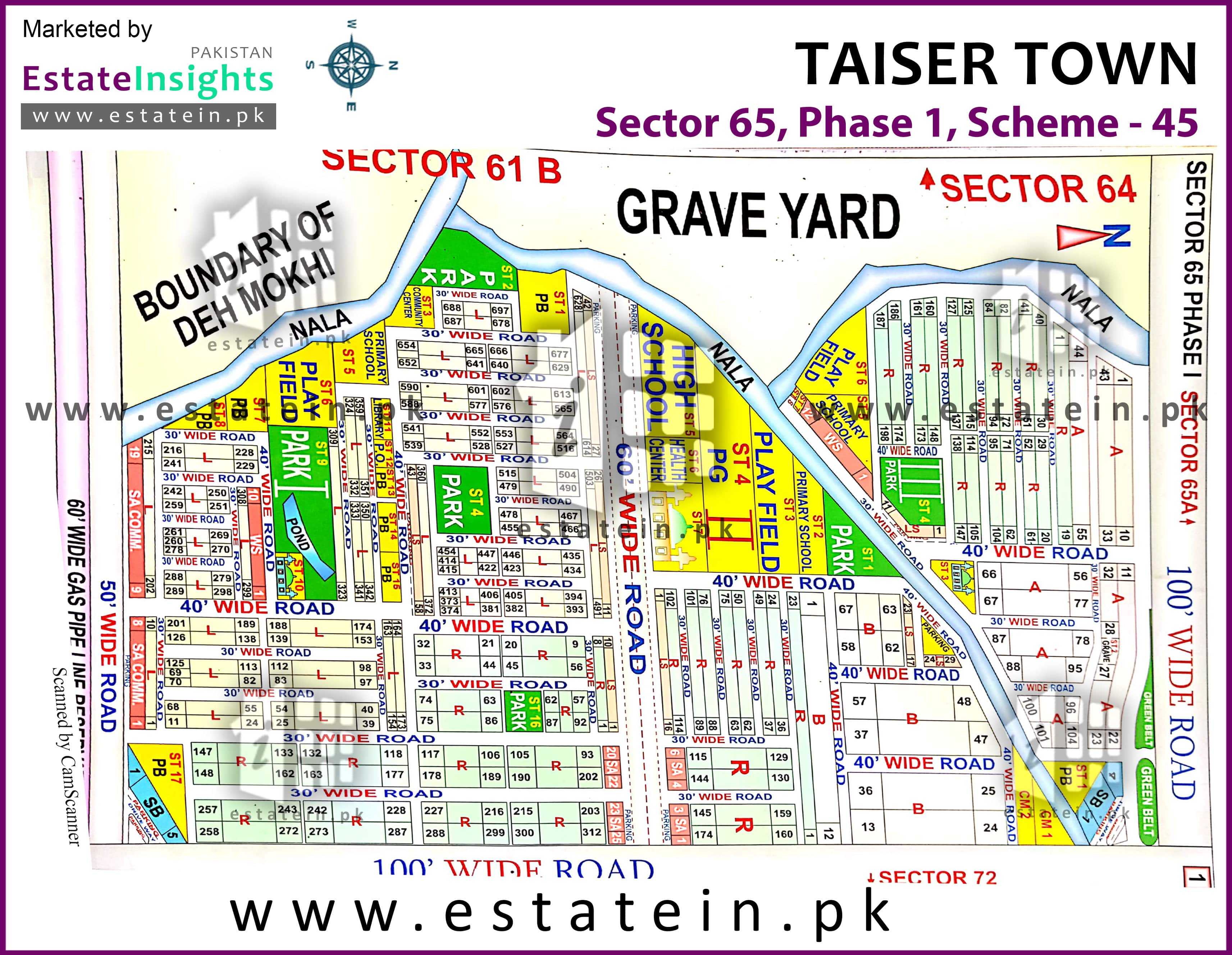 Site Plan of Sector 65