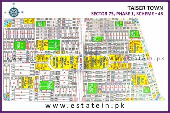 Sector 73 - Taiser Town Phase I High Resolution Map