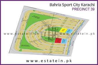 Precinct-39 of Bahria Sports City High Resolution Map