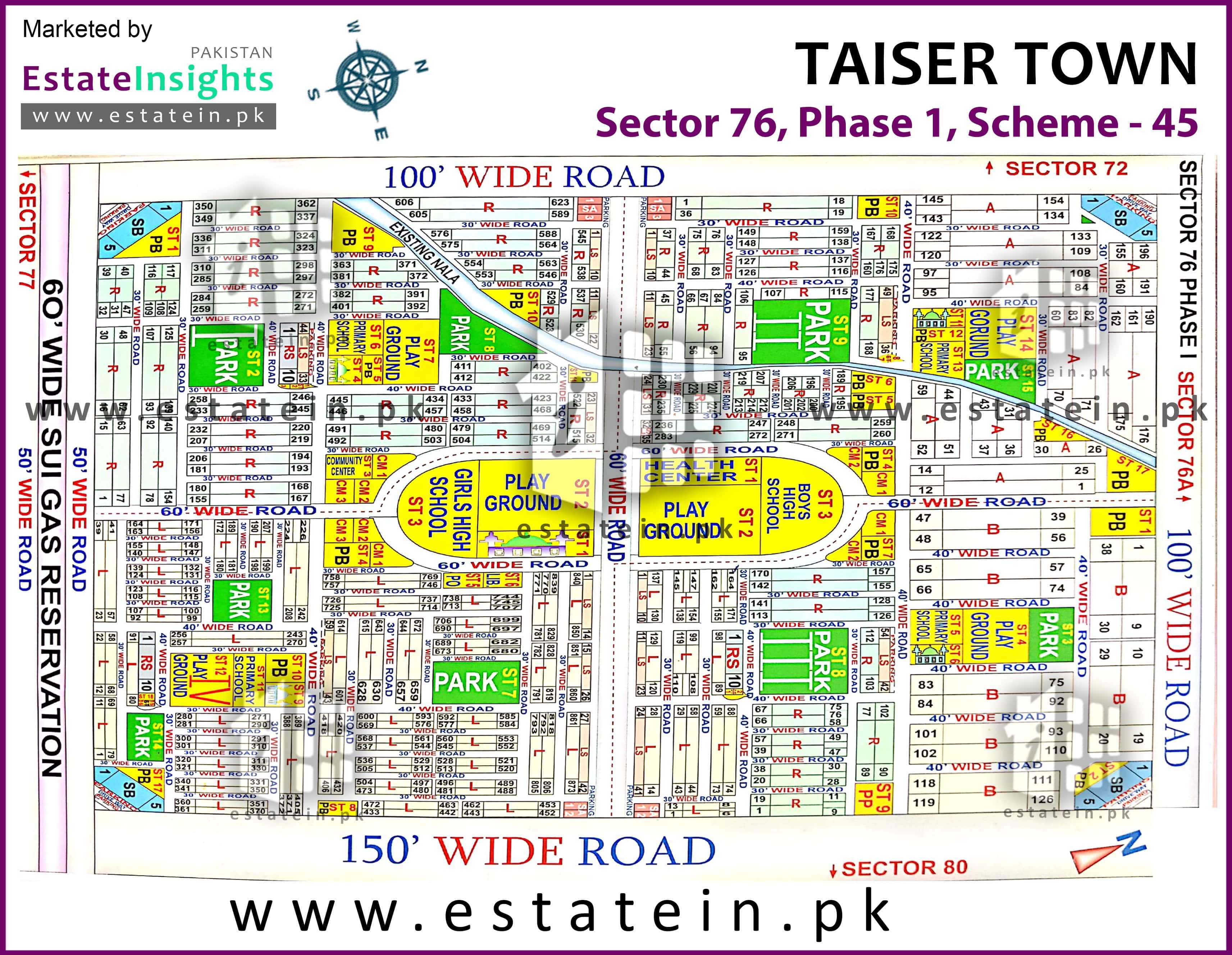 Site Plan of Sector 76