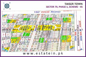 Sector 79 - Taiser Town Phase I High Resolution Map