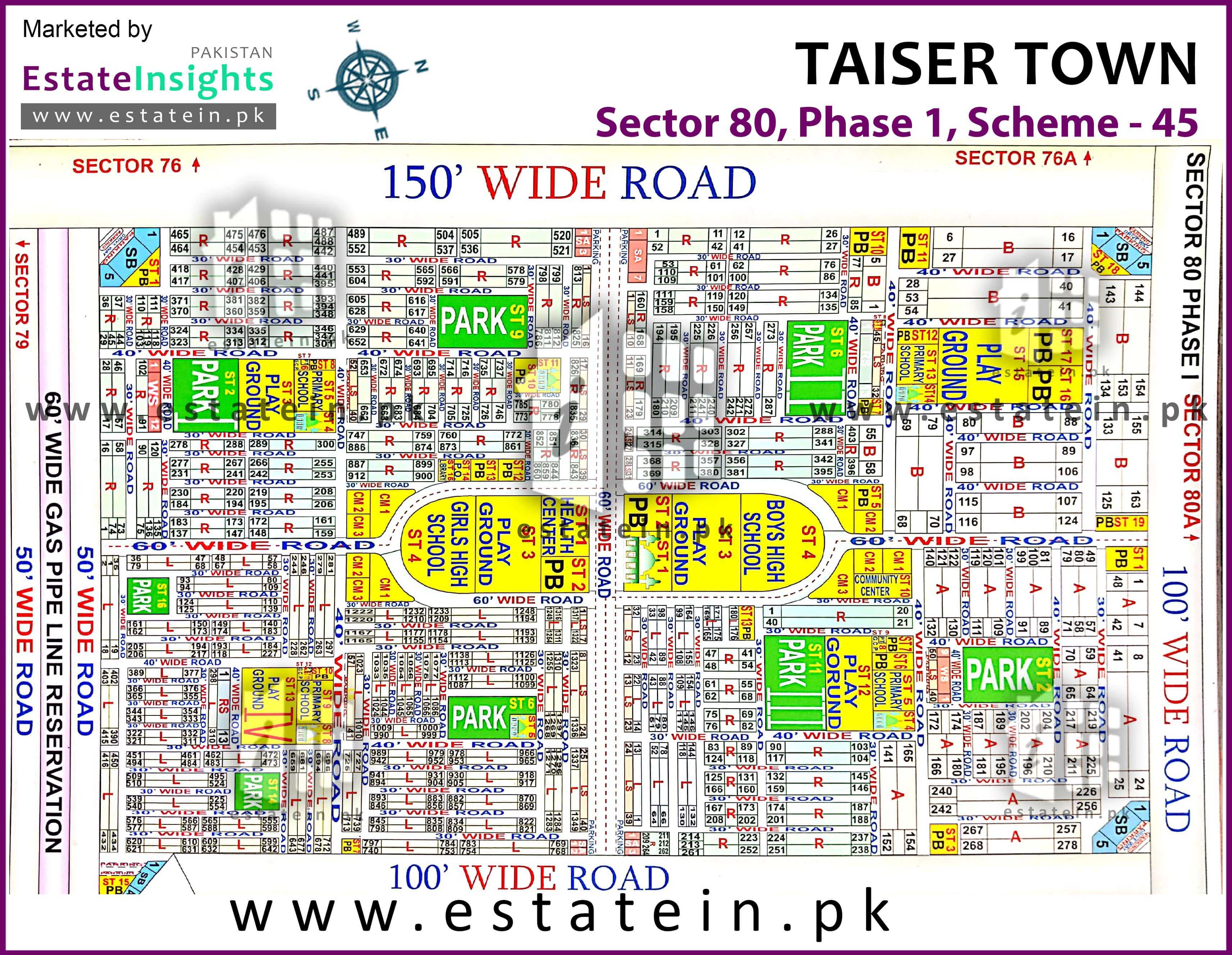 Site Plan of Sector 80