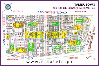 Sector 81 - Taiser Town Phase I High Resolution Map