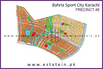 Precinct-40 of Bahria Sports City High Resolution Map