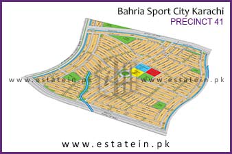 Precinct-41 of Bahria Sports City High Resolution Map