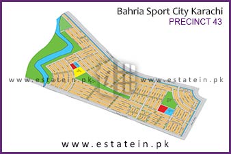 Precinct-43 of Bahria Sports City High Resolution Map