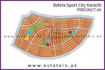 Precinct-44 of Bahria Sports City High Resolution Map