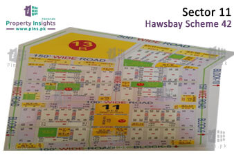 Sector 11 - Hawks Bay Housing Scheme High Resolution Map
