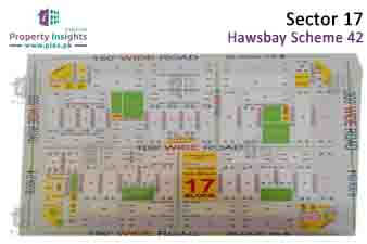 Sector 17 of Hawks Bay Housing Scheme High Resolution Map