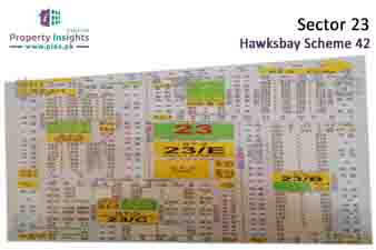 Sector 23 of Hawks Bay Housing Scheme High Resolution Map