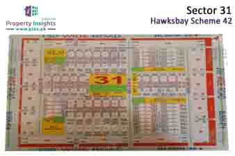 Sector 31 of Hawks Bay Housing Scheme High Resolution Map