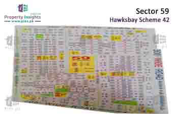 Sector 59 of Hawks Bay Housing Scheme High Resolution Map