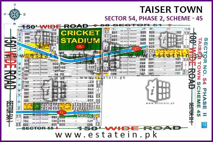 Site Plan of Sector 54