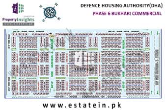 Bukhari Commercial Area of Phase 6 High Resolution Map