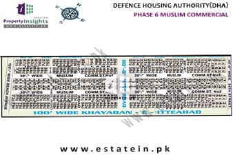 Muslim Commercial Area of Phase 6 High Resolution Map