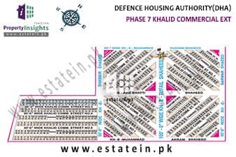 Khalid Commercial Area of Phase 7 Ext High Resolution Map