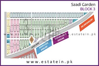 Block 3 of Saadi Garden High Resolution Map