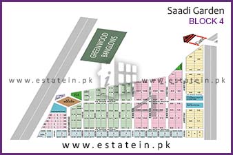 Block 4 of Saadi Garden High Resolution Map