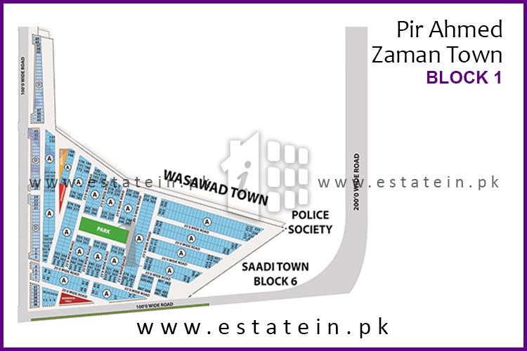Site Plan of Block 1