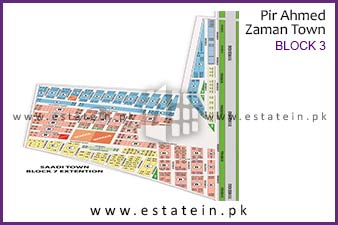 Zaman Town Karachi Map High Resolution Society Maps / Siteplan Of Pir Ahmed Zaman Town Scheme 33  Karachi.