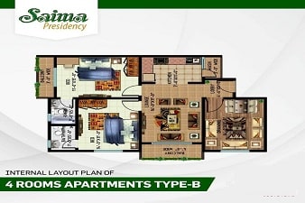 Saima Presedency of Gulistan-e-Johar Block-7 High Resolution Map