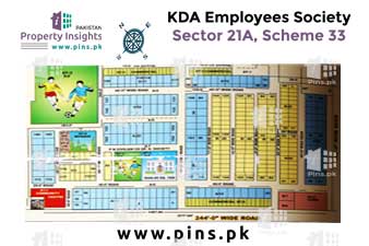 Kda Officers Society Karachi Map Layout Plan / Siteplan Map Of Kda Echs 15A Kda Employees Cooperative Housing  Society Scheme 33 Karachi.