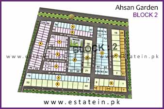 Block 2 of Ahsan Garden and Ahsan Grand City High Resolution Map