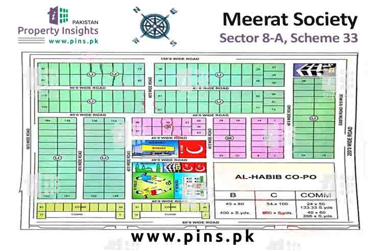 Site Plan of Meerut CHS 8A