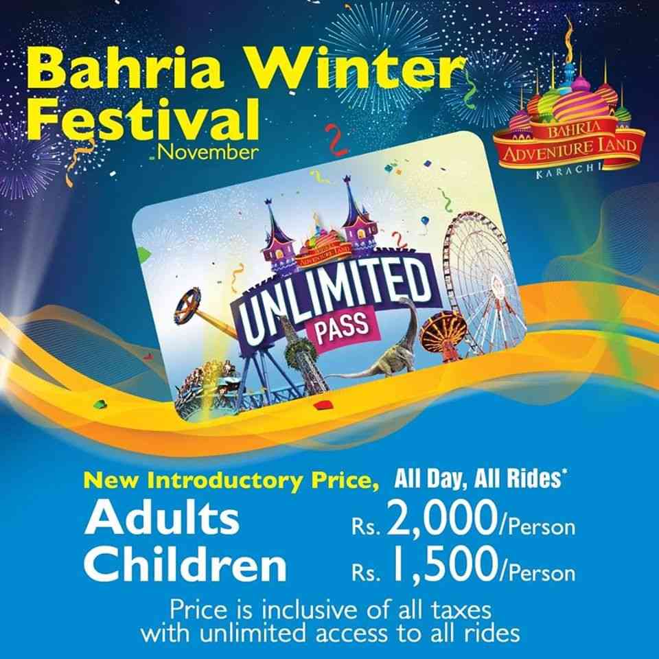 Bahria Town Karachi Winter Festival in Bahria Theme Park at Nov-2019