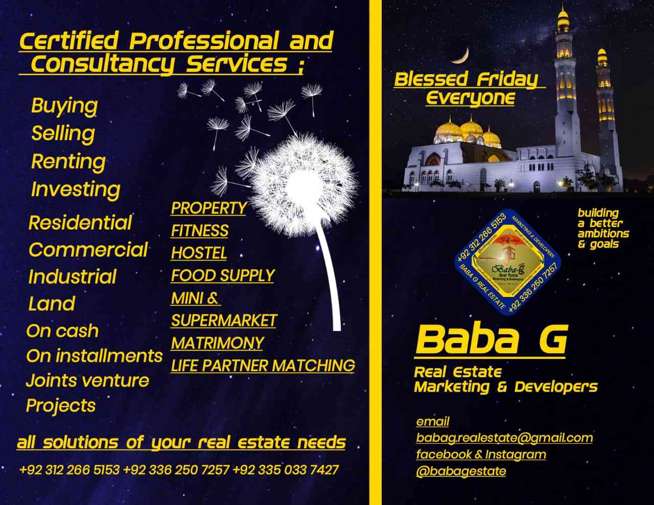 Solutions of your real estate needs and consultancy services!