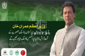 The Prime Minister laid the foundation New Pakistan Housing's Farash Town Apartments Islamabad